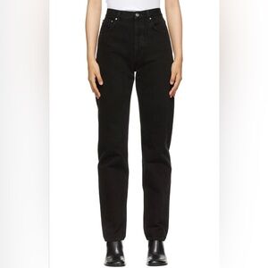 NWOT TOTEME Black Loose Fit Jeans • Size 24